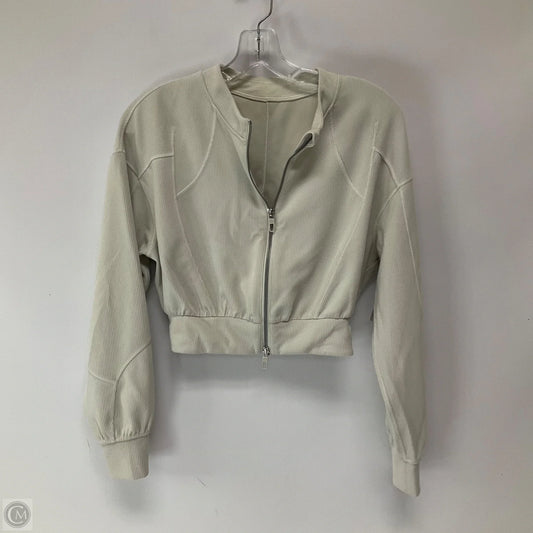 Athletic Jacket By Lululemon In Ivory, Size: 2