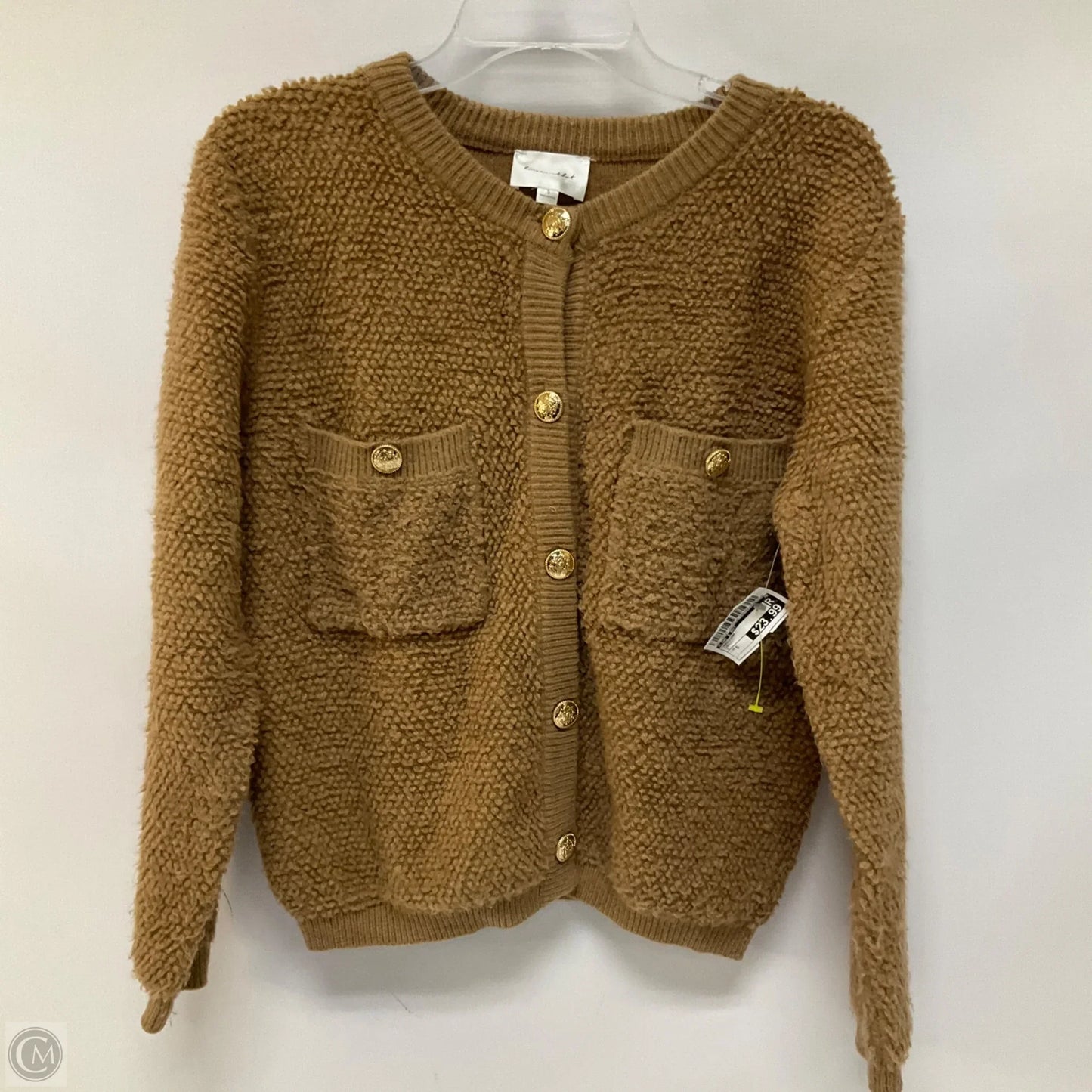 Cardigan By Line & Dot In Tan, Size: S