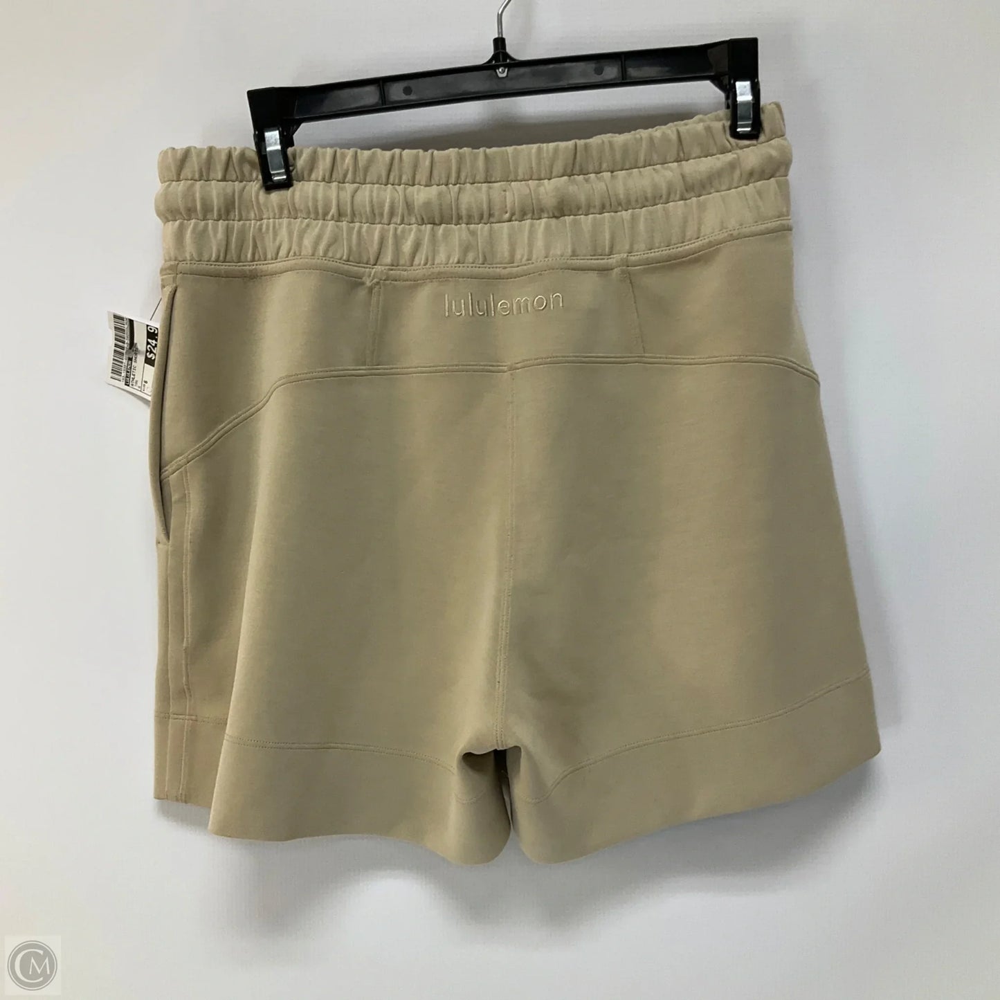 Athletic Shorts By Lululemon In Tan, Size: 6