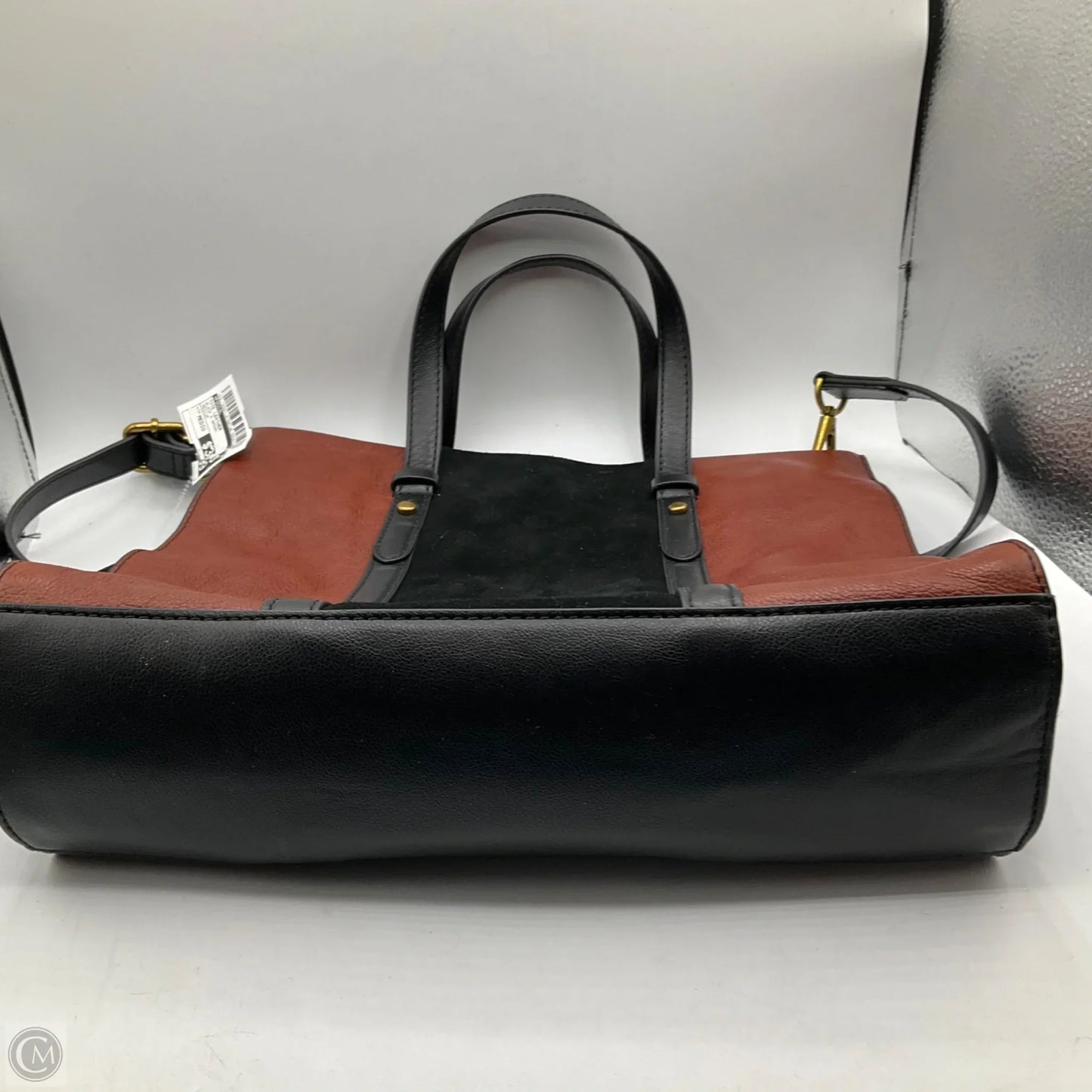 Tote Leather By Fossil, Size: Medium