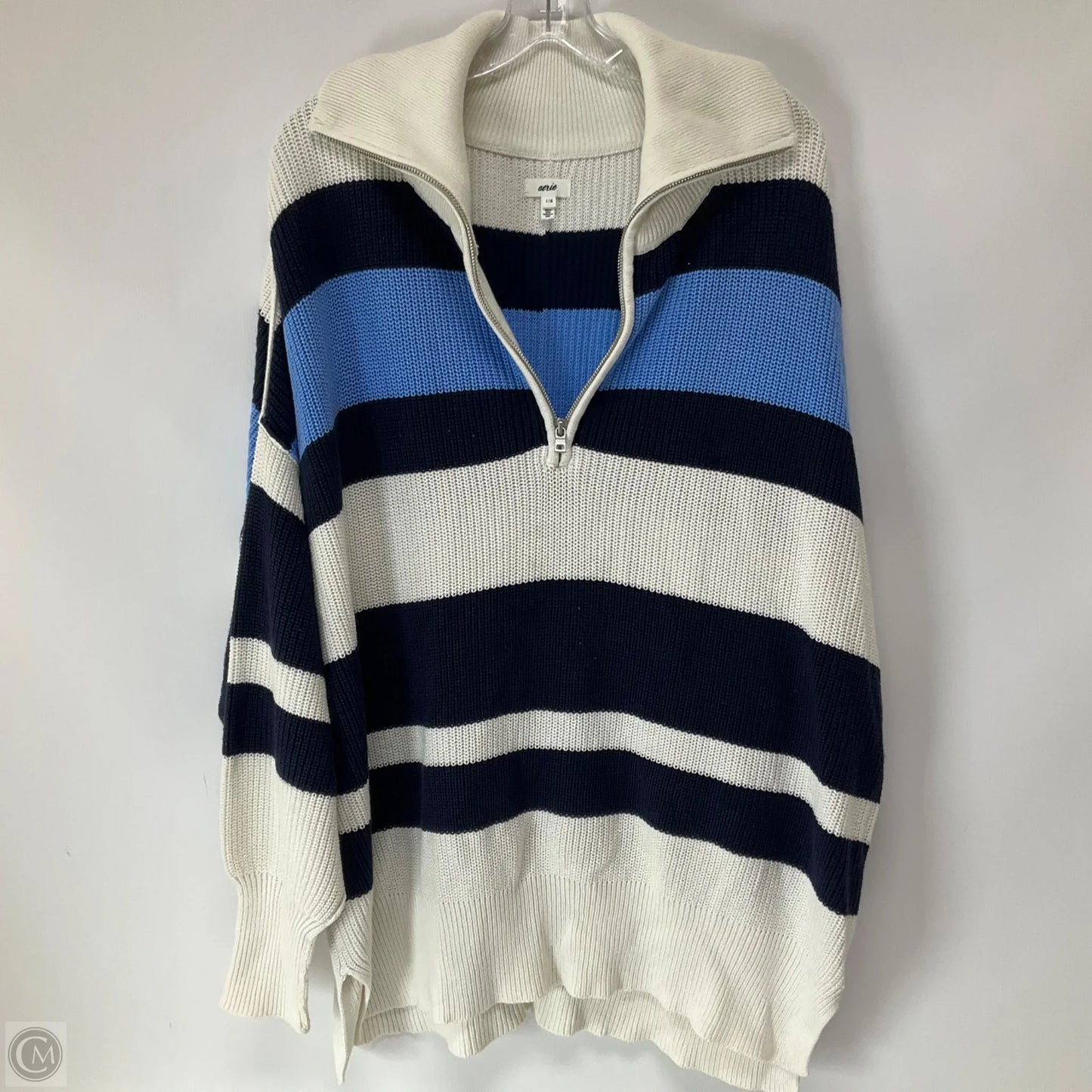 Sweater By Aerie In Striped Pattern, Size: L