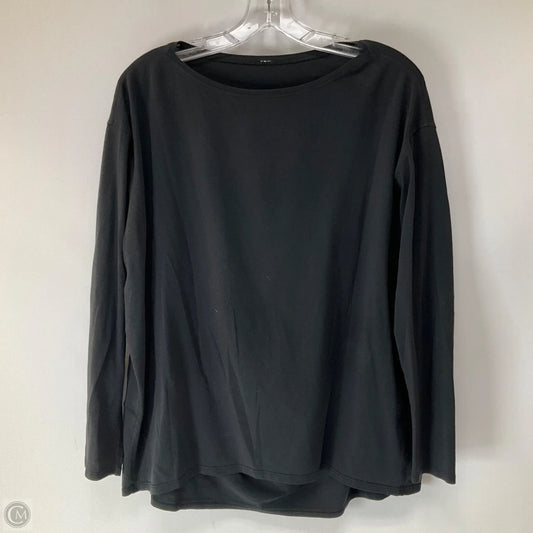 Athletic Top Long Sleeve Crewneck By Lululemon In Black, Size: 10
