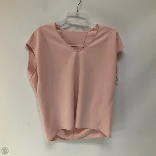 Athletic Top Short Sleeve By Lululemon In Pink, Size: 10