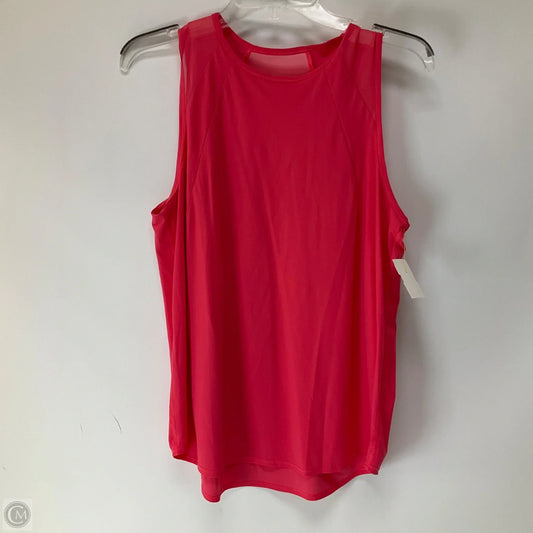 Athletic Tank Top By Lululemon In Pink, Size: 10
