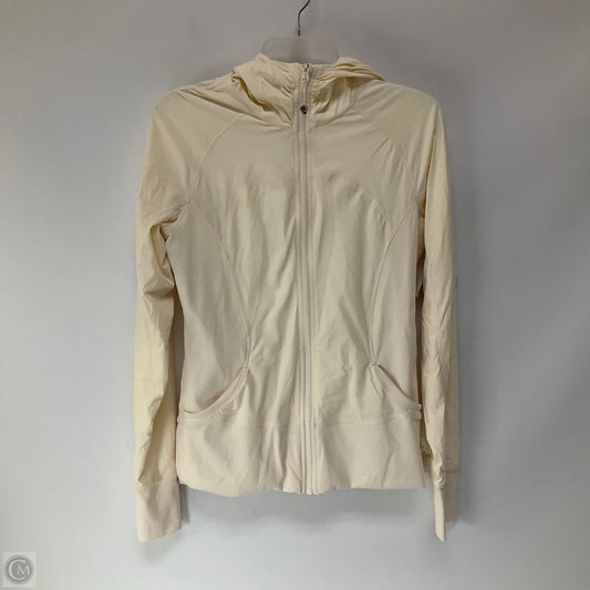 Athletic Jacket By Lululemon In Cream, Size: 12