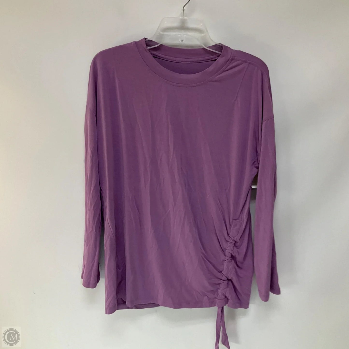 Athletic Top Long Sleeve Crewneck By Lululemon In Purple, Size: 10