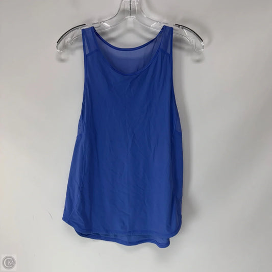 Athletic Tank Top By Lululemon In Blue, Size: 6