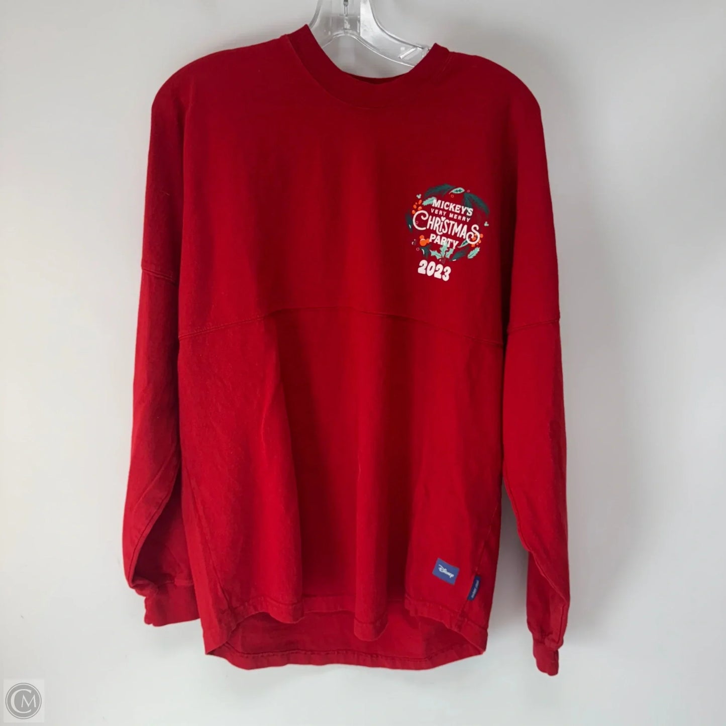 Top Long Sleeve By Disney In Red, Size: S