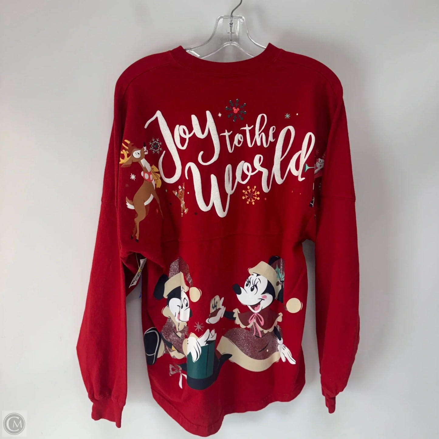 Top Long Sleeve By Disney In Red, Size: S