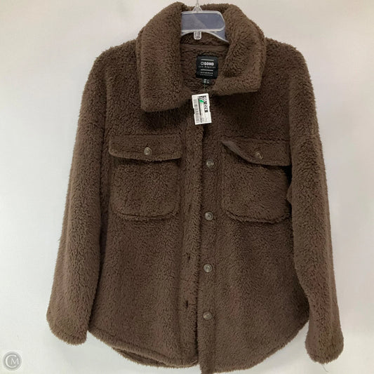 Jacket Faux Fur & Sherpa By Ci Sono In Brown, Size: L