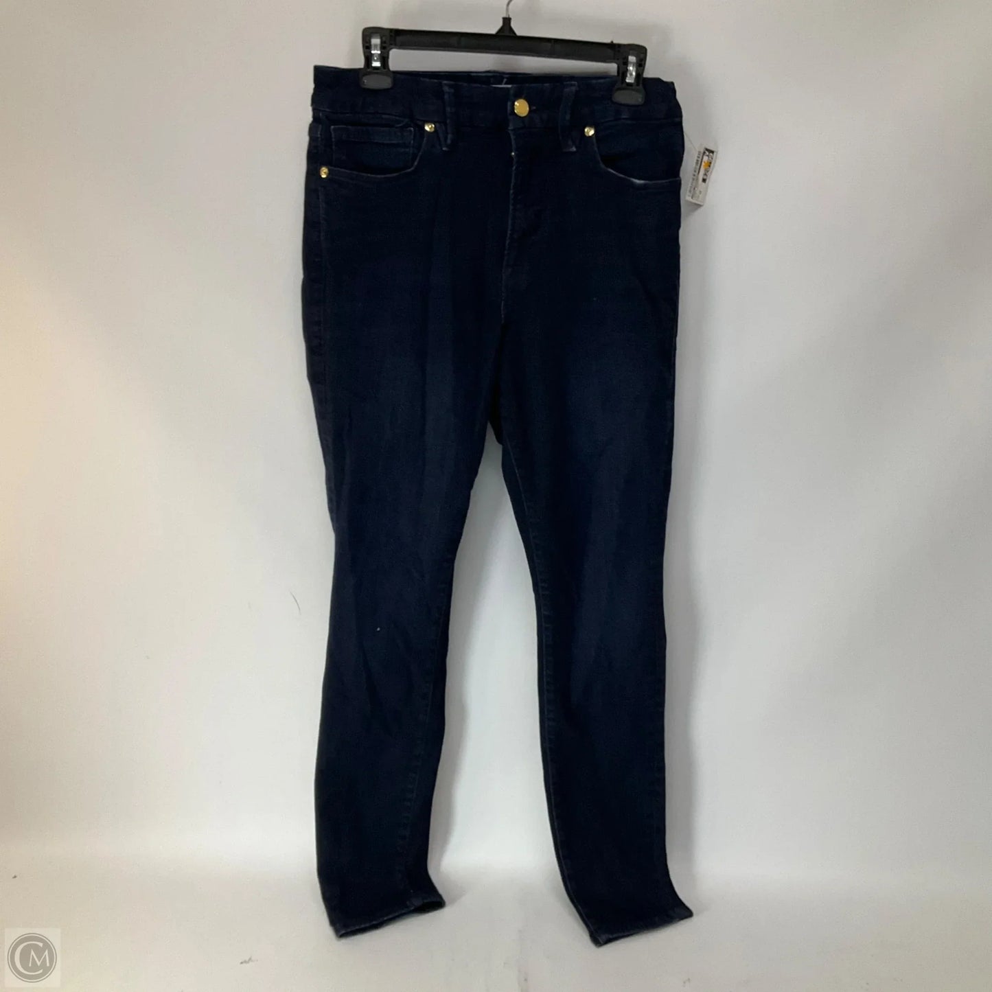 Jeans Skinny By Good American In Blue Denim, Size: 10