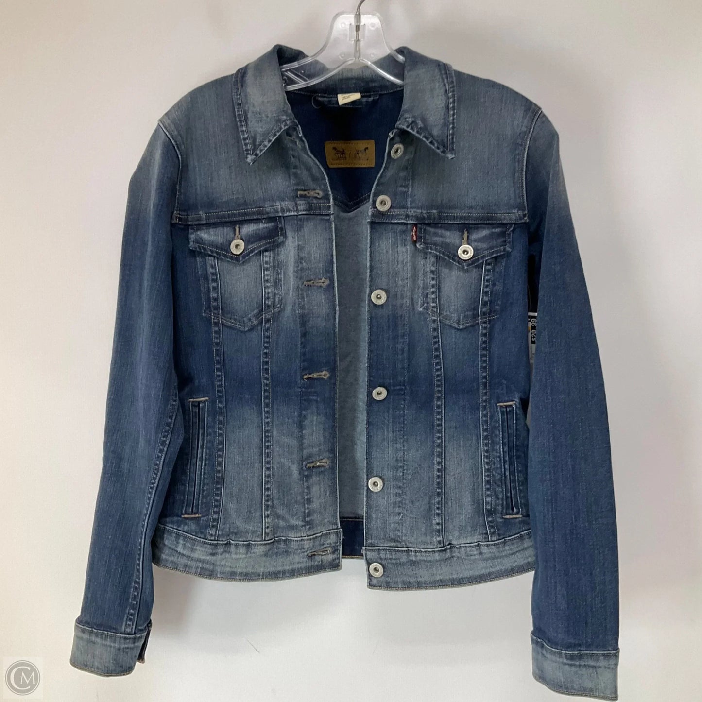 Jacket Denim By Levis In Blue Denim, Size: M