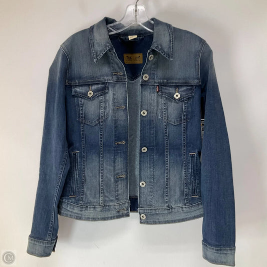 Jacket Denim By Levis In Blue Denim, Size: M