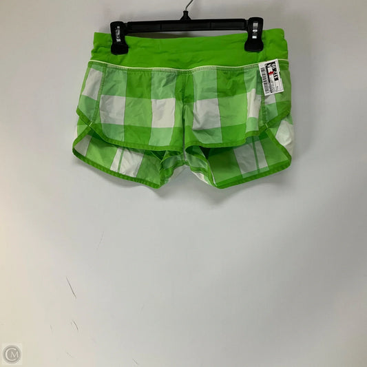 Athletic Shorts By Lululemon In Plaid Pattern, Size: 6