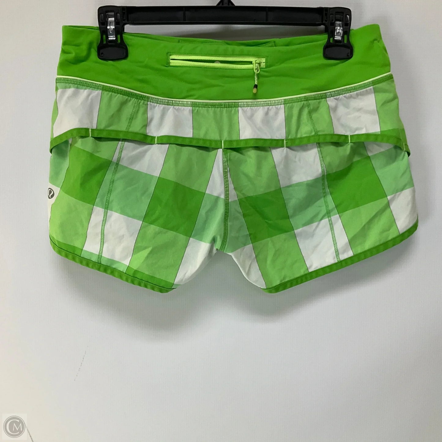 Athletic Shorts By Lululemon In Plaid Pattern, Size: 6