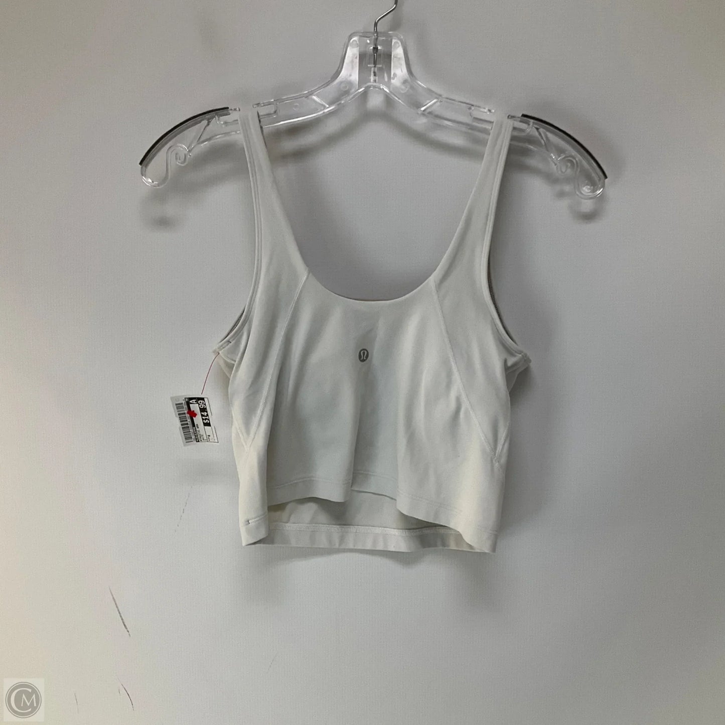 Athletic Bra By Lululemon In White, Size: 6