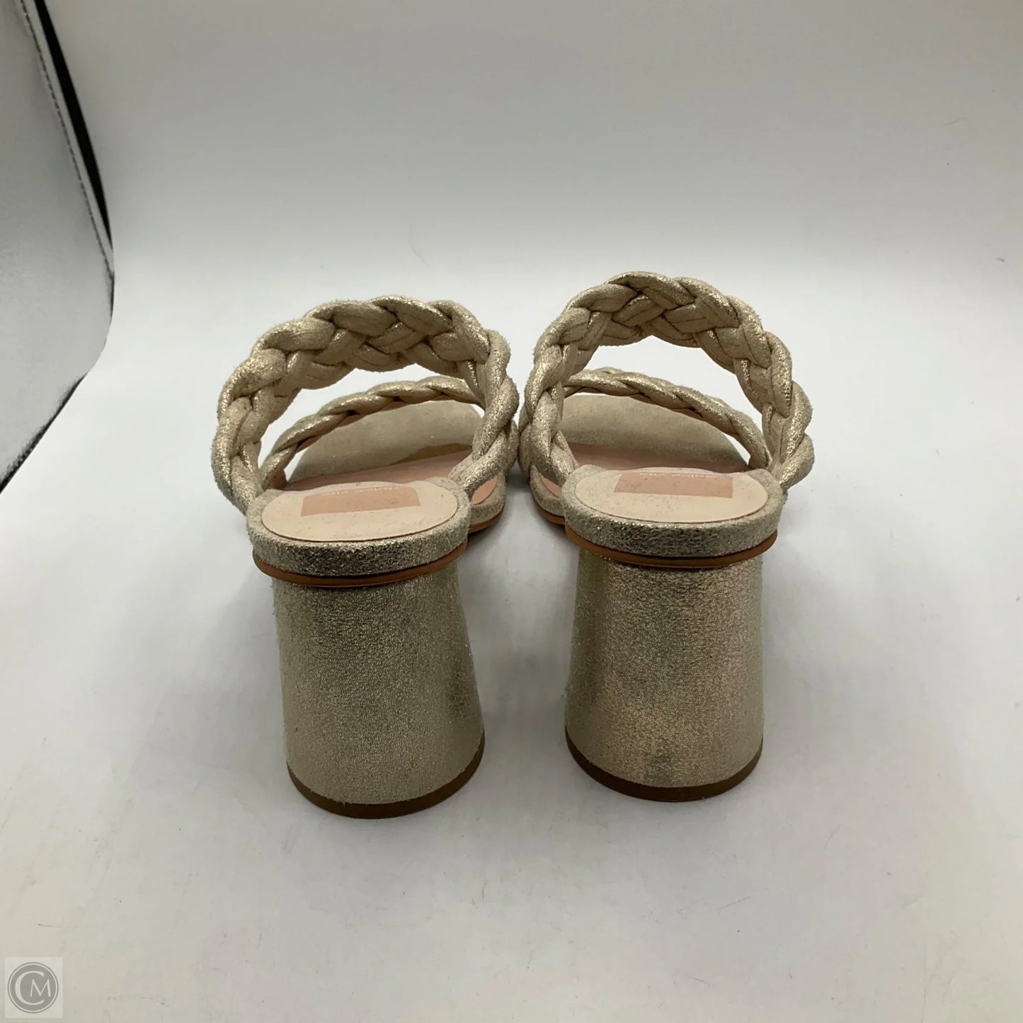 Sandals Heels Block By Dolce Vita In Gold, Size: 8.5