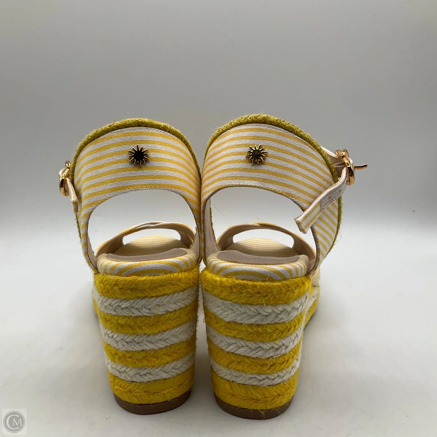 Sandals Designer By Stuart Weitzman In Yellow, Size: 7