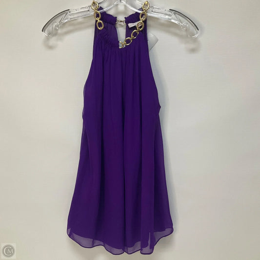 Top Sleeveless Designer By Diane Von Furstenberg In Purple, Size: M