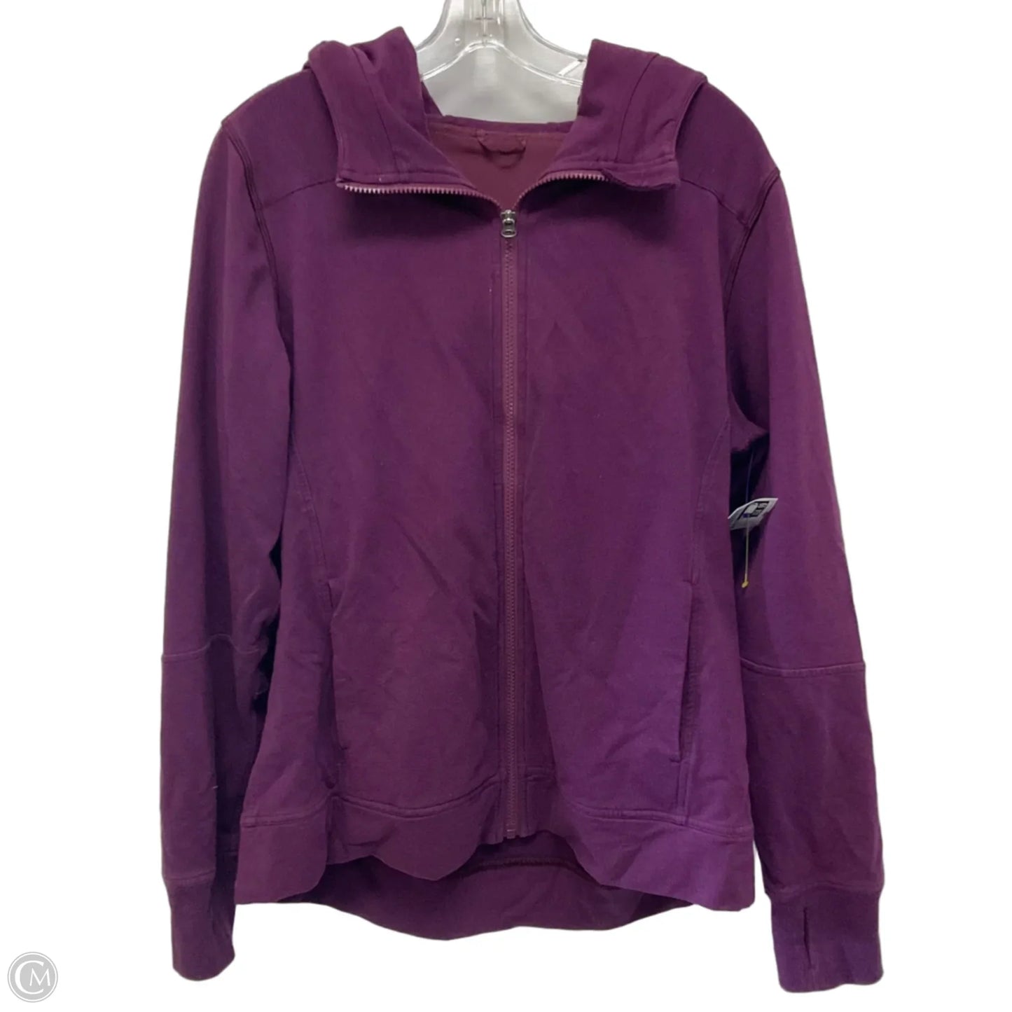 Athletic Jacket By Lululemon In Purple, Size: 12