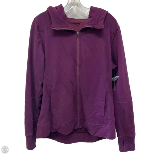 Athletic Jacket By Lululemon In Purple, Size: 12