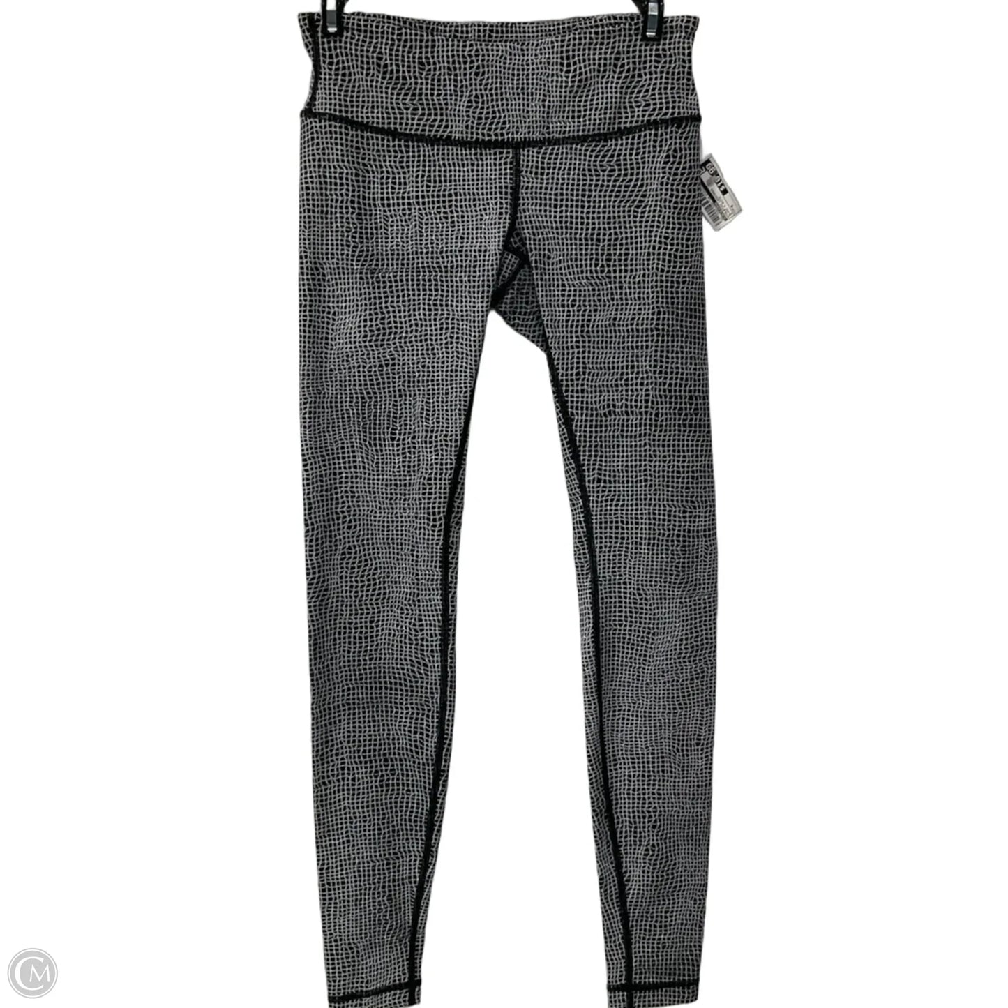 Athletic Leggings By Lululemon In Black & White, Size: 6
