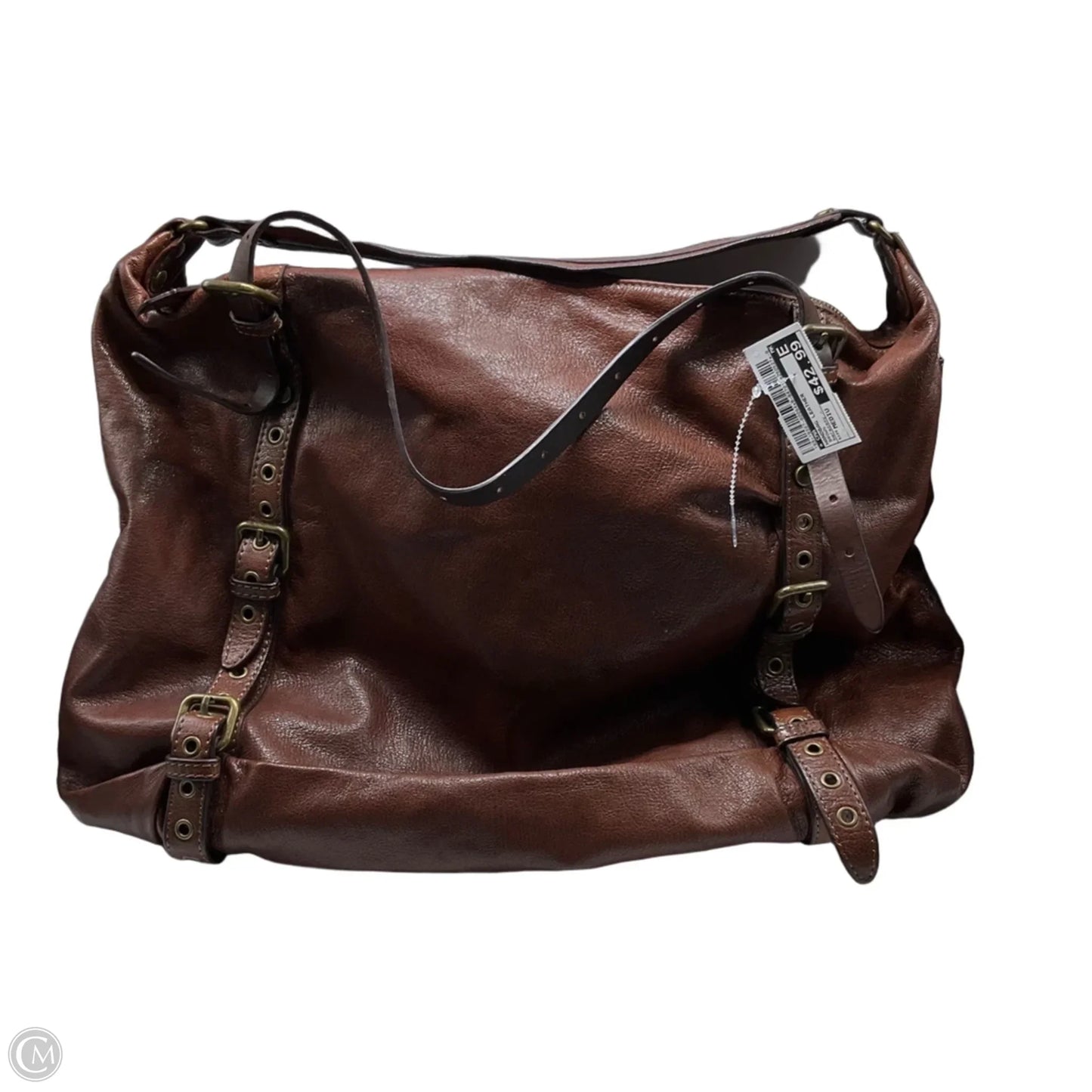 Handbag Leather By Cma, Size: Medium
