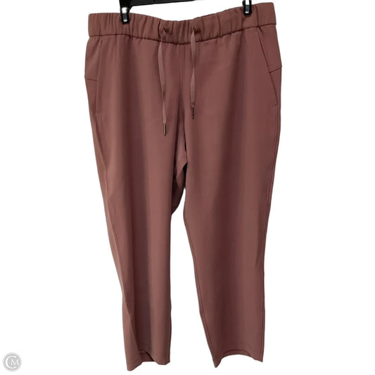Athletic Capris By Lululemon In Pink, Size: 10