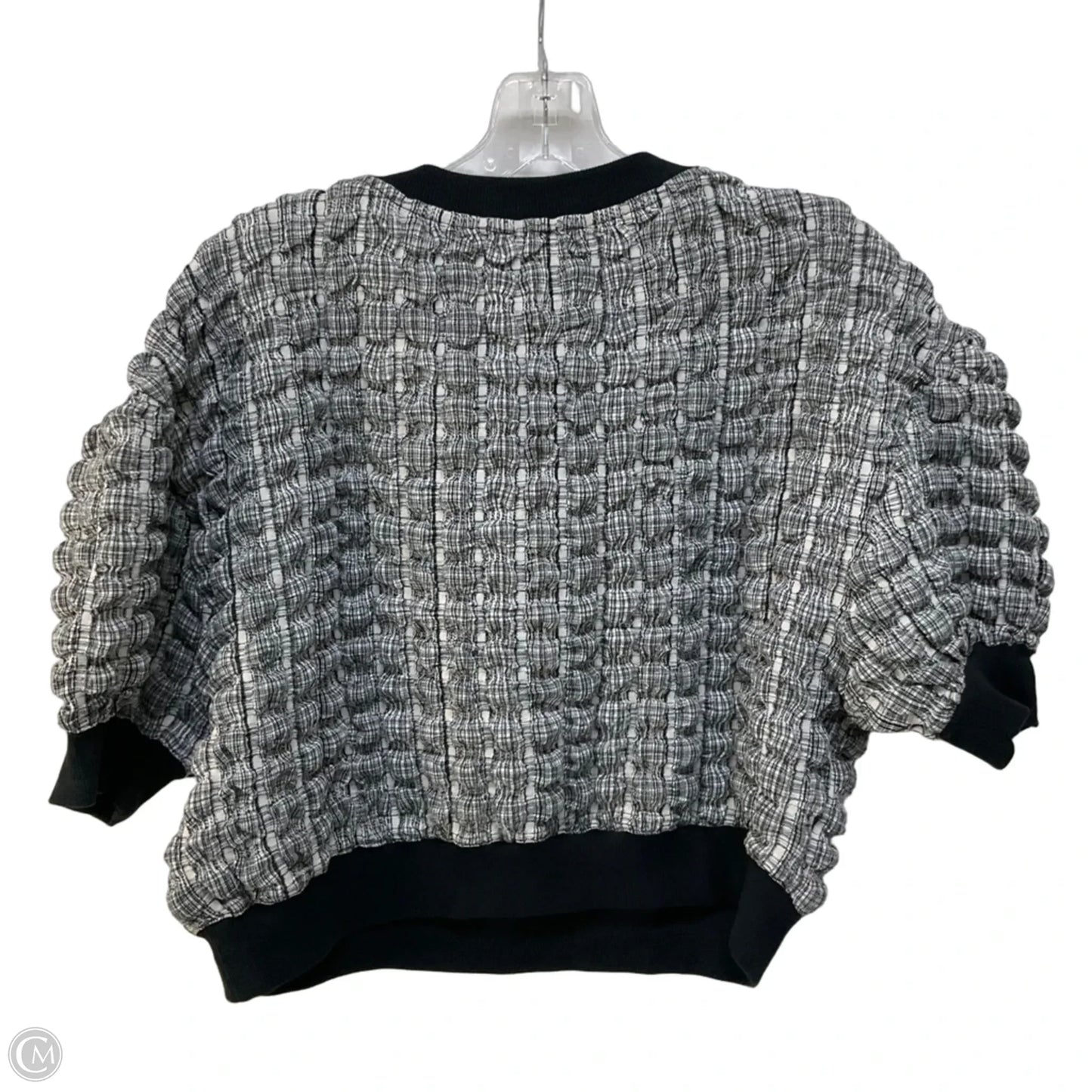Top Short Sleeve By Maeve In Black & White, Size: S