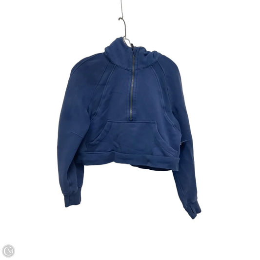 Athletic Sweatshirt Hoodie By Lululemon In Navy, Size: 8