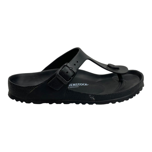 Sandals Flats By Birkenstock In Black, Size:7