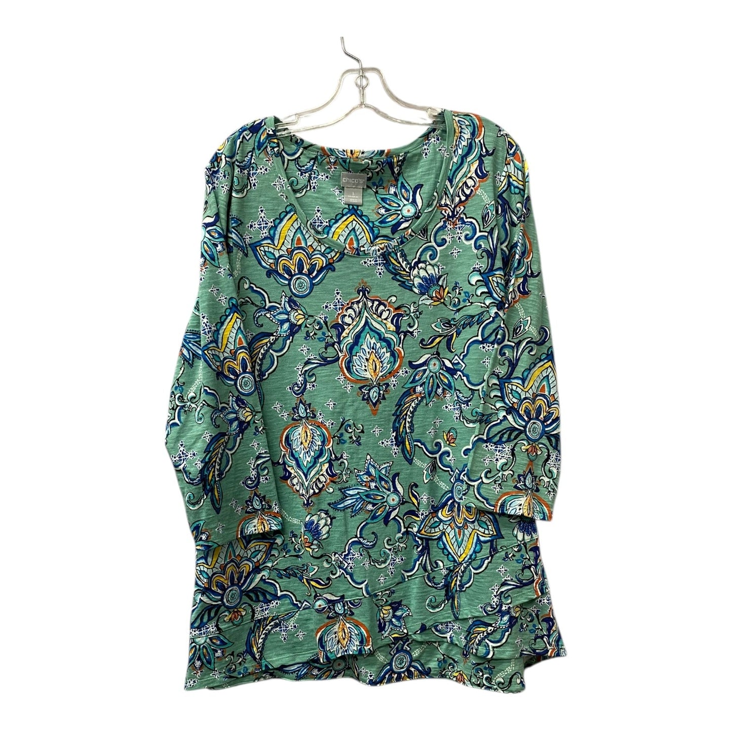Top Ls By Chicos In Green, Size:Xl