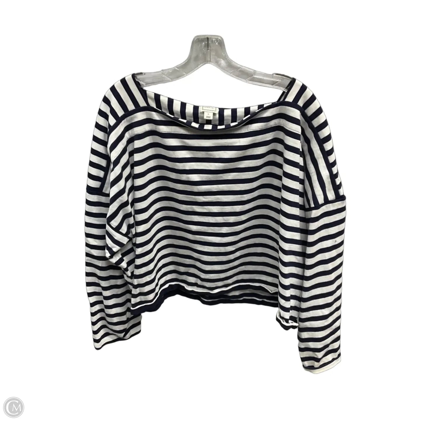 Top Long Sleeve By Maeve In Striped Pattern, Size: Xl