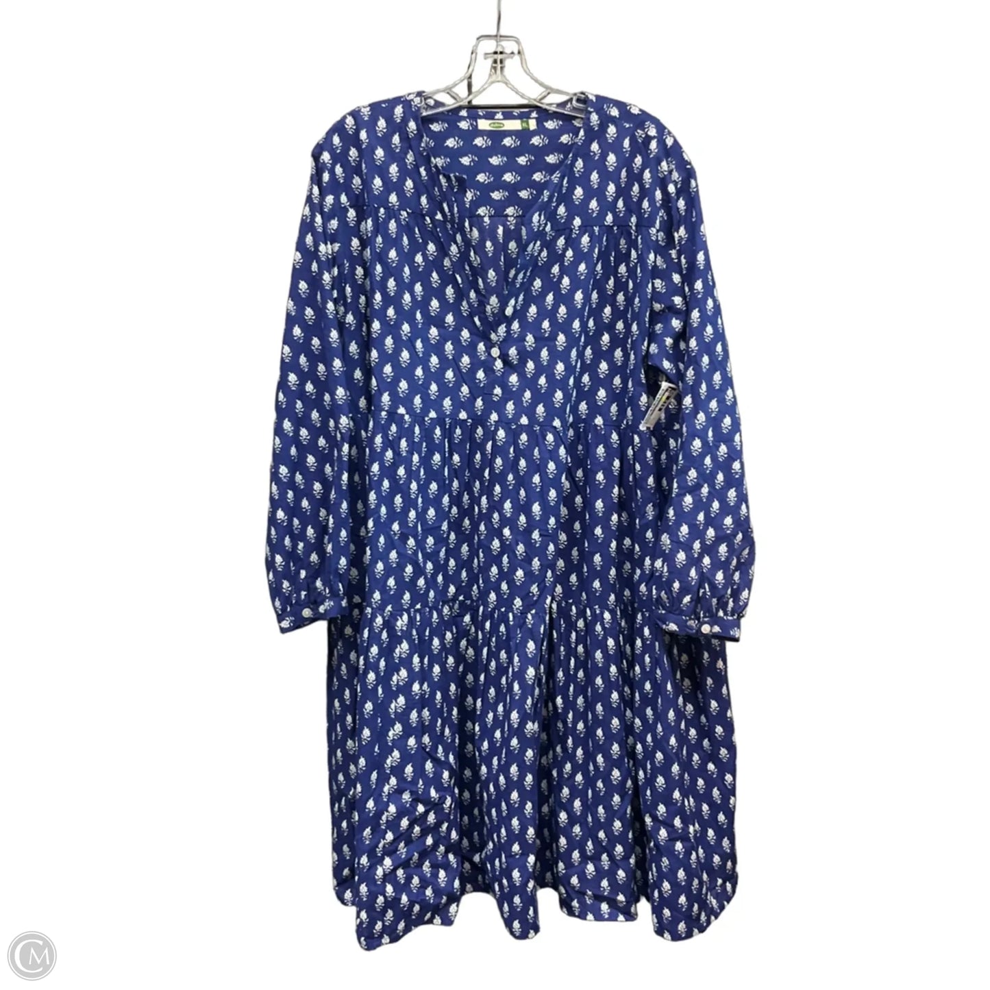 Dress Casual Midi By Dolma In Blue, Size: Xl