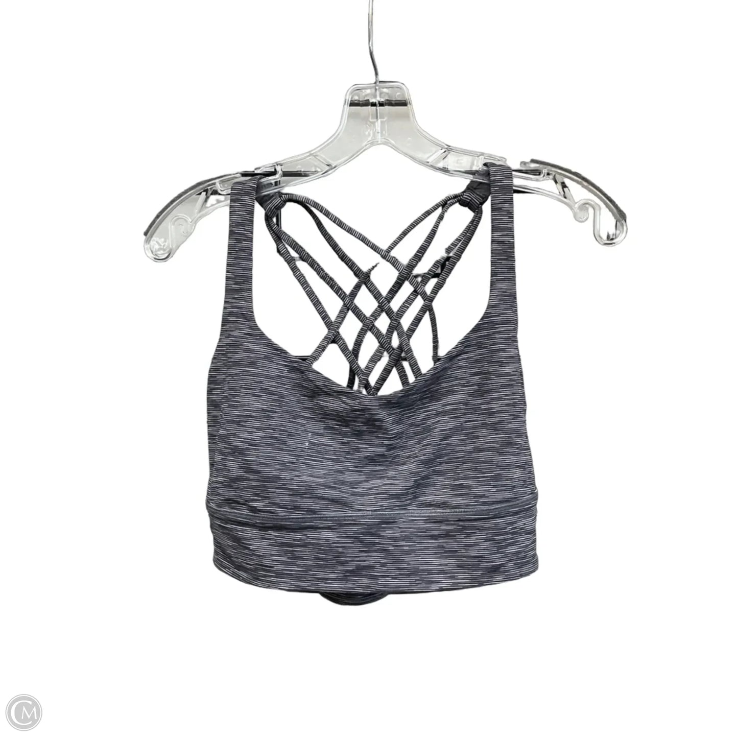 Athletic Bra By Lululemon In Striped Pattern, Size: 12