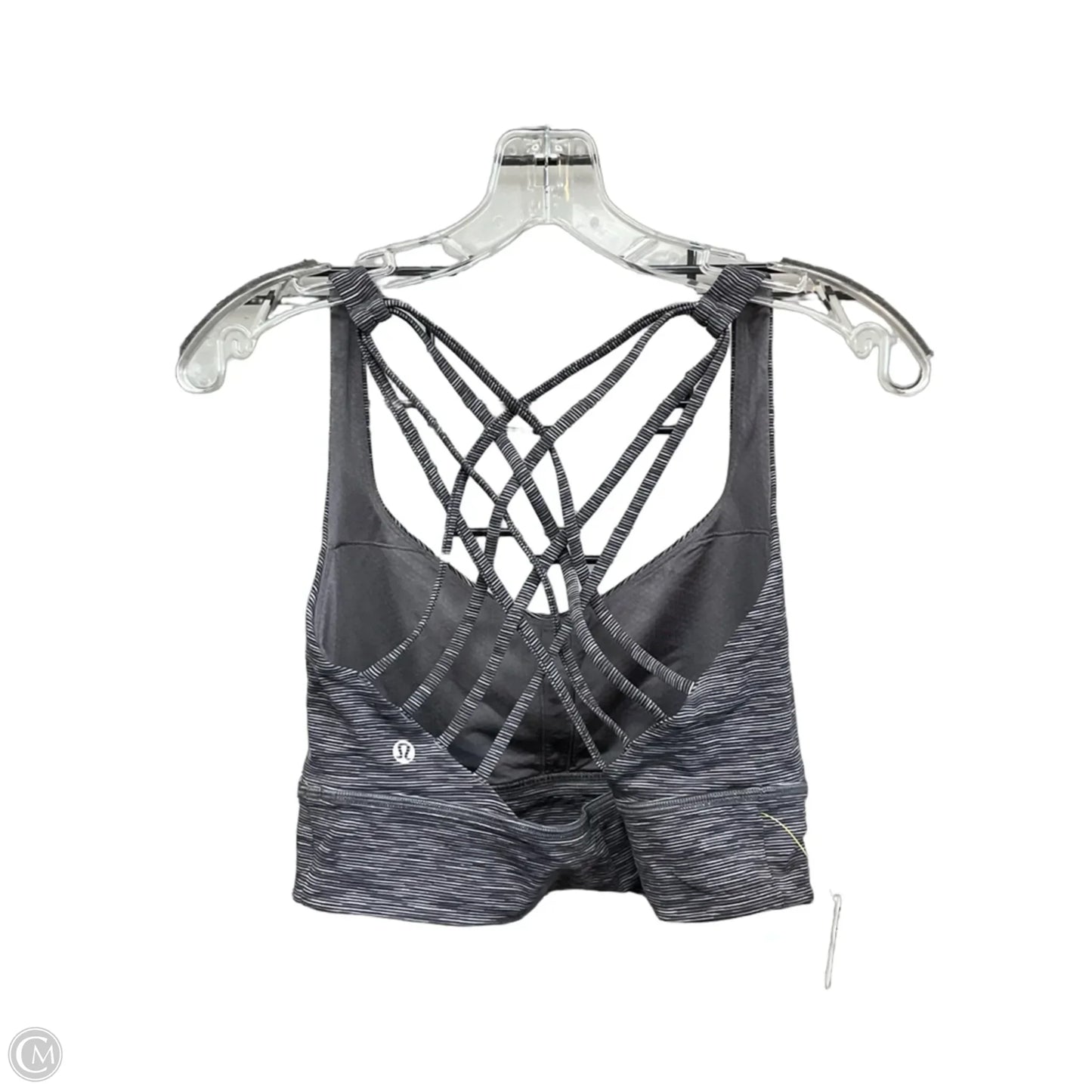 Athletic Bra By Lululemon In Striped Pattern, Size: 12