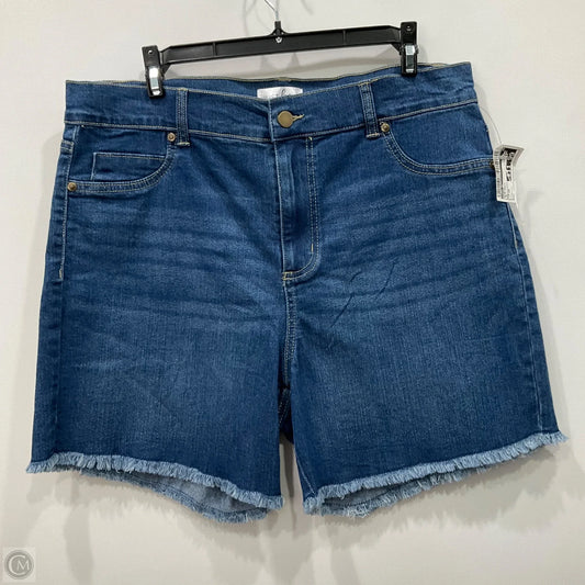 Shorts By Just Be In Blue Denim, Size: 1x