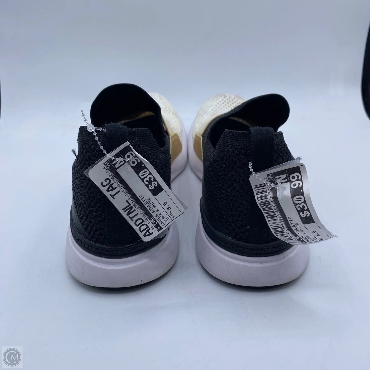 Shoes Athletic By APL In Black & White, Size: 8.5