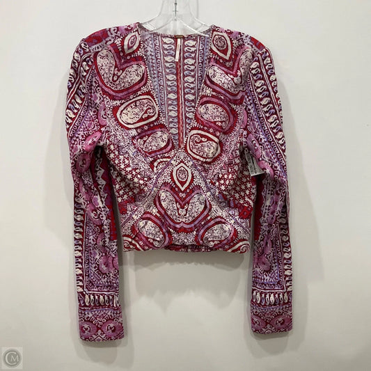 Top Long Sleeve By Free People In Multi-colored, Size: S