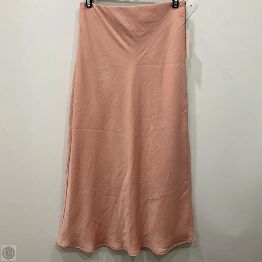 Skirt Midi By A New Day In Pink, Size: Xs
