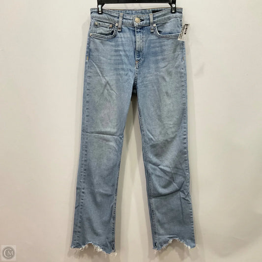 Jeans Straight By Rag & Bones Jeans In Blue Denim, Size: 2
