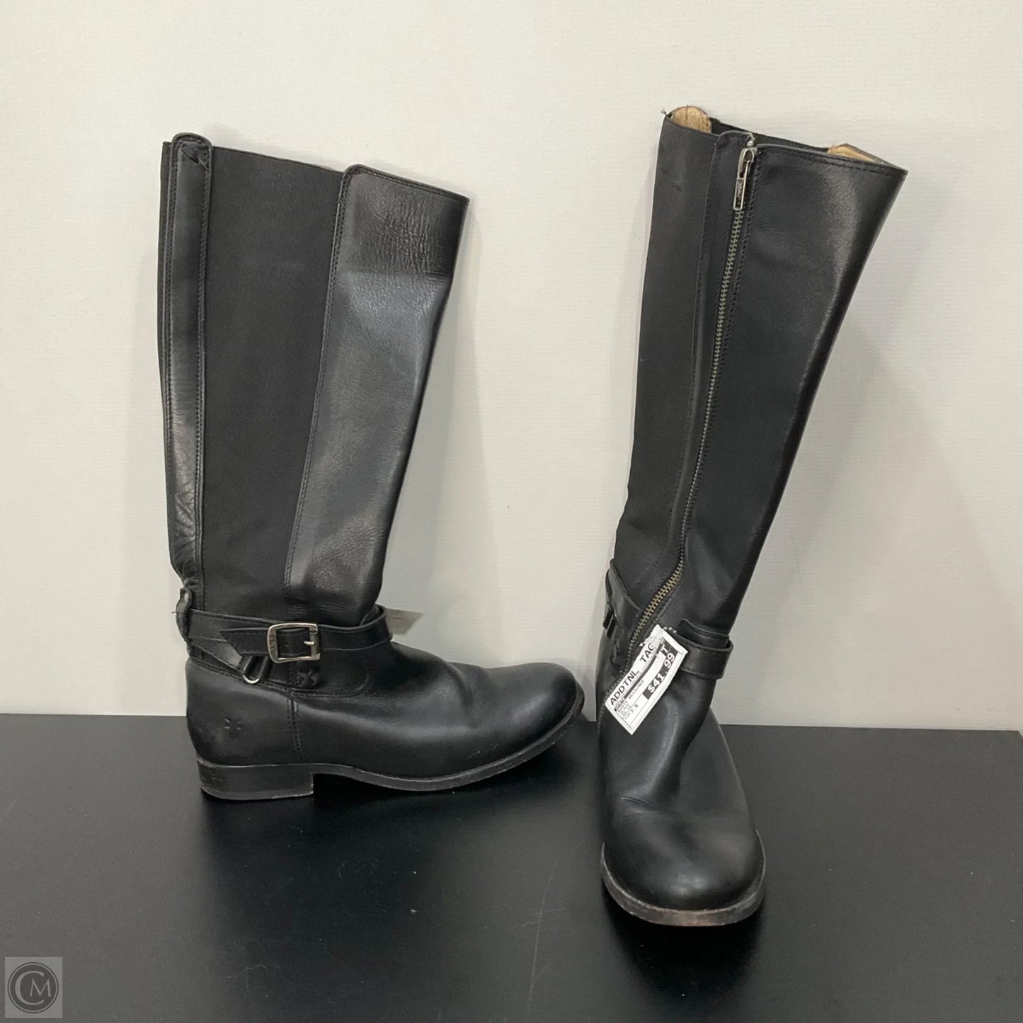 Boots Designer By Frye In Black, Size: 7.5