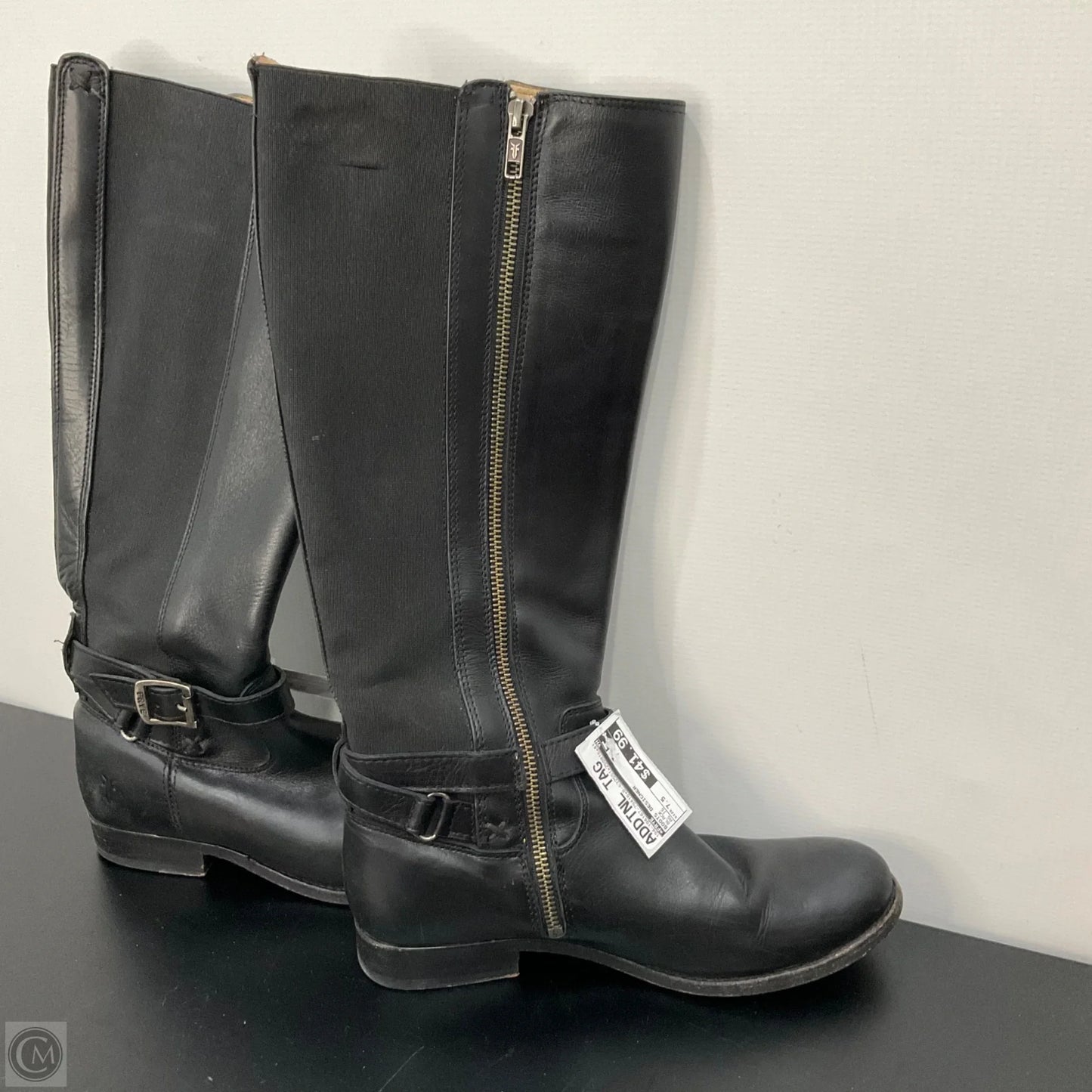Boots Designer By Frye In Black, Size: 7.5