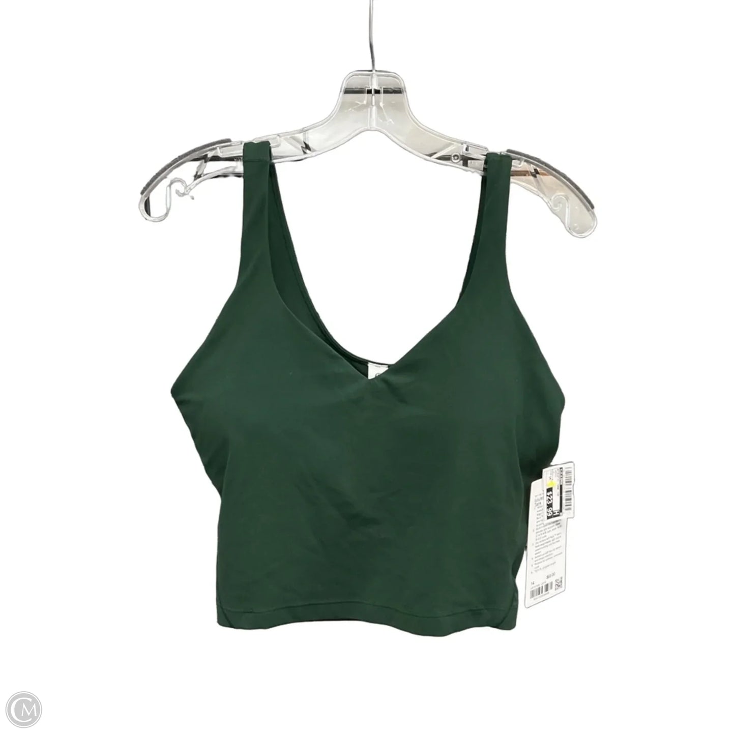 Athletic Tank Top By Lululemon In Green, Size: 14