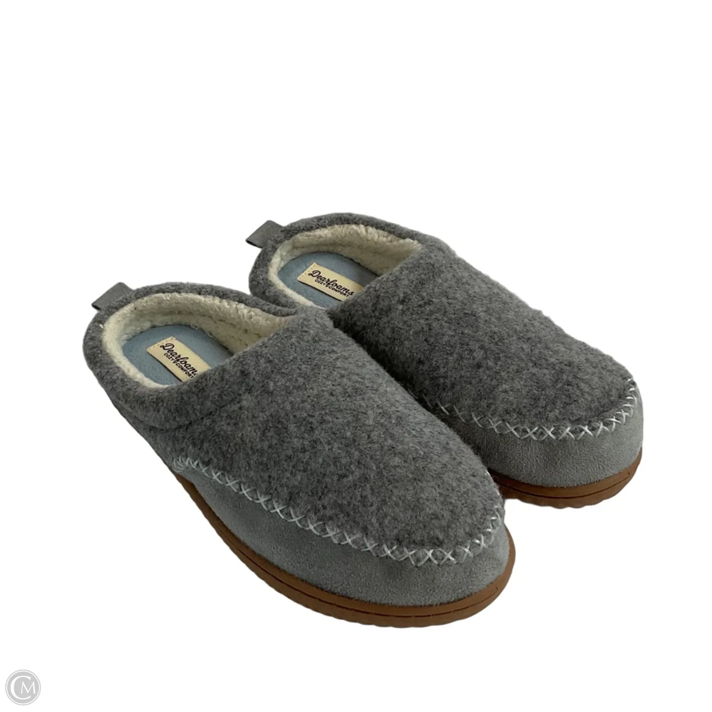 Slippers By Clothes Mentor In Grey, Size: 7.5