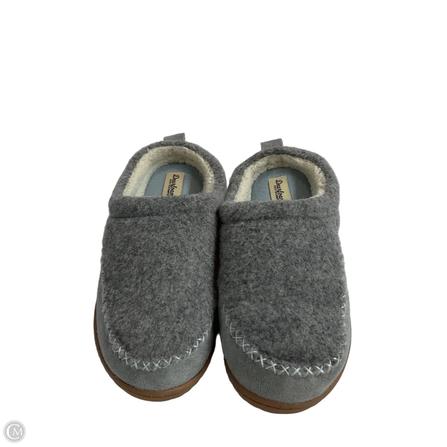 Slippers By Clothes Mentor In Grey, Size: 7.5