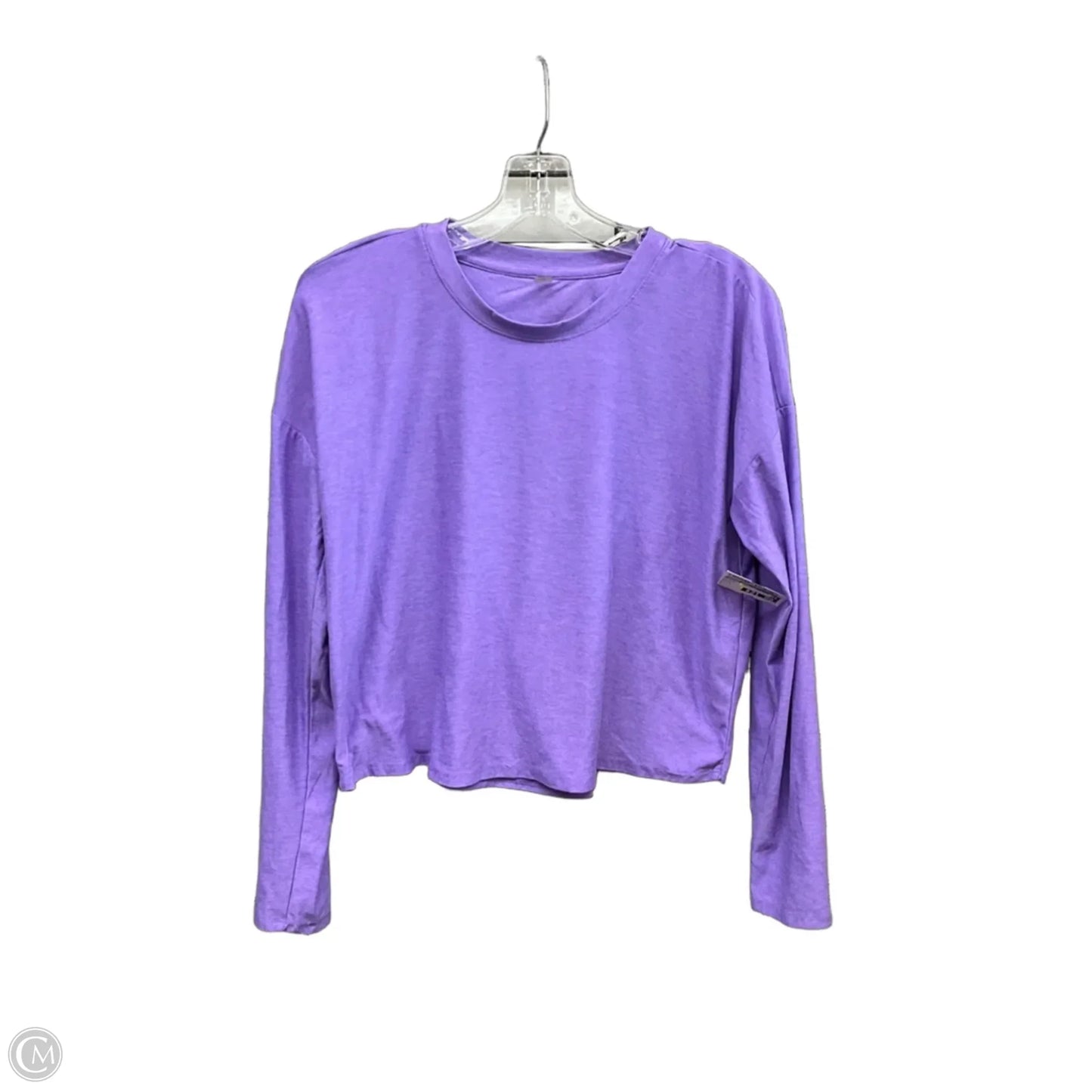 Athletic Top Long Sleeve Crewneck By Beyond Yoga In Purple, Size: S