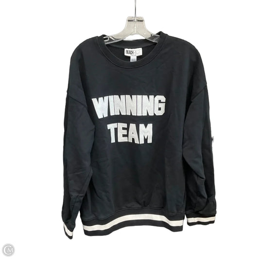 Sweatshirt Crewneck By Beach Riot In Black, Size: Xl