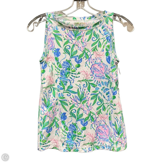 Top Sleeveless Designer By Lilly Pulitzer In Green, Size: Xxs