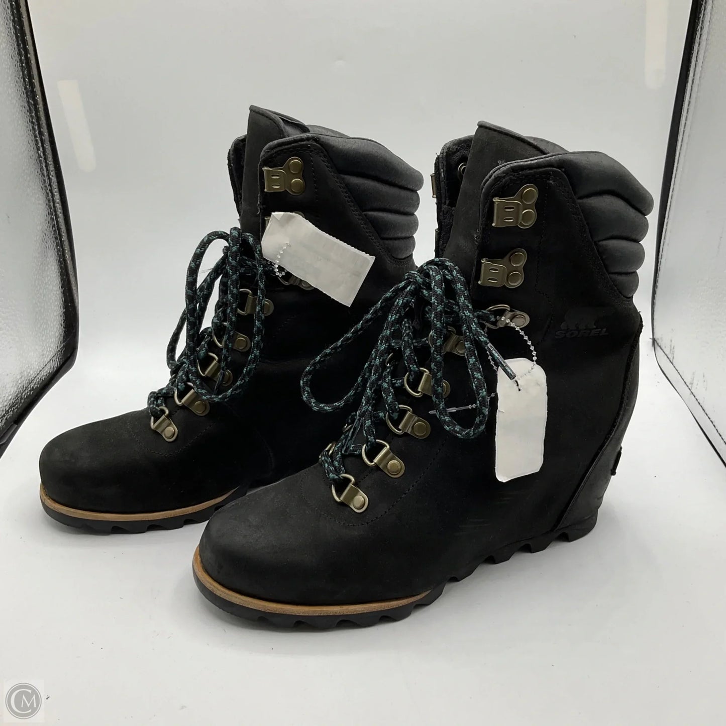 Boots Ankle Heels By Sorel In Black, Size: 7.5